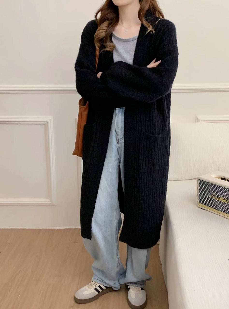 Damen Oversized Strickjacke Drune