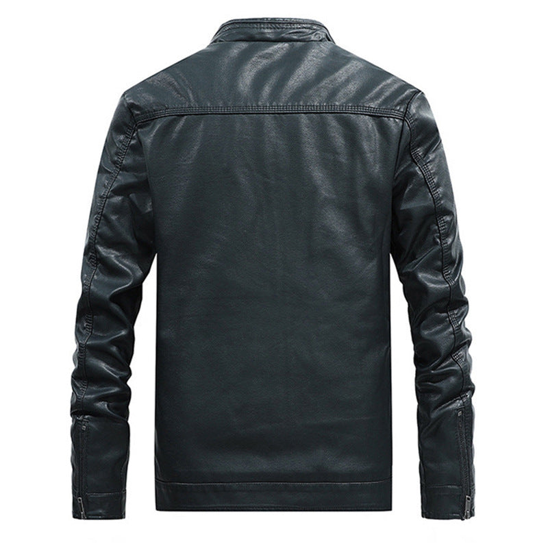 Herren Modische Übergangsjacke mit hohem Kragen Drune