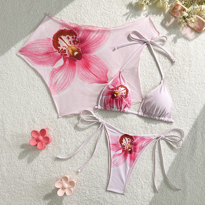 Damen Bikini-Set mit floralem Overlay Drune