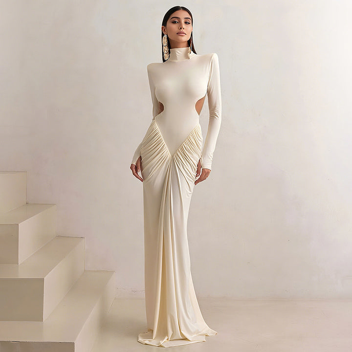 Damen Elegantes Maxikleid mit innovativem Schnitt und raffinierten Cut-Outs Drune