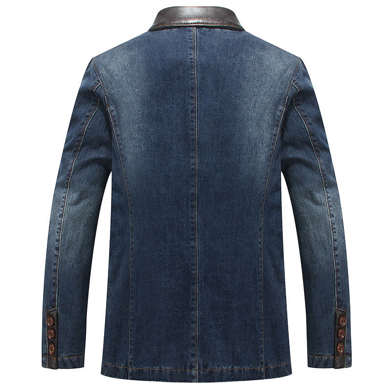 Herren Stilvoller Denim Blazer Drune