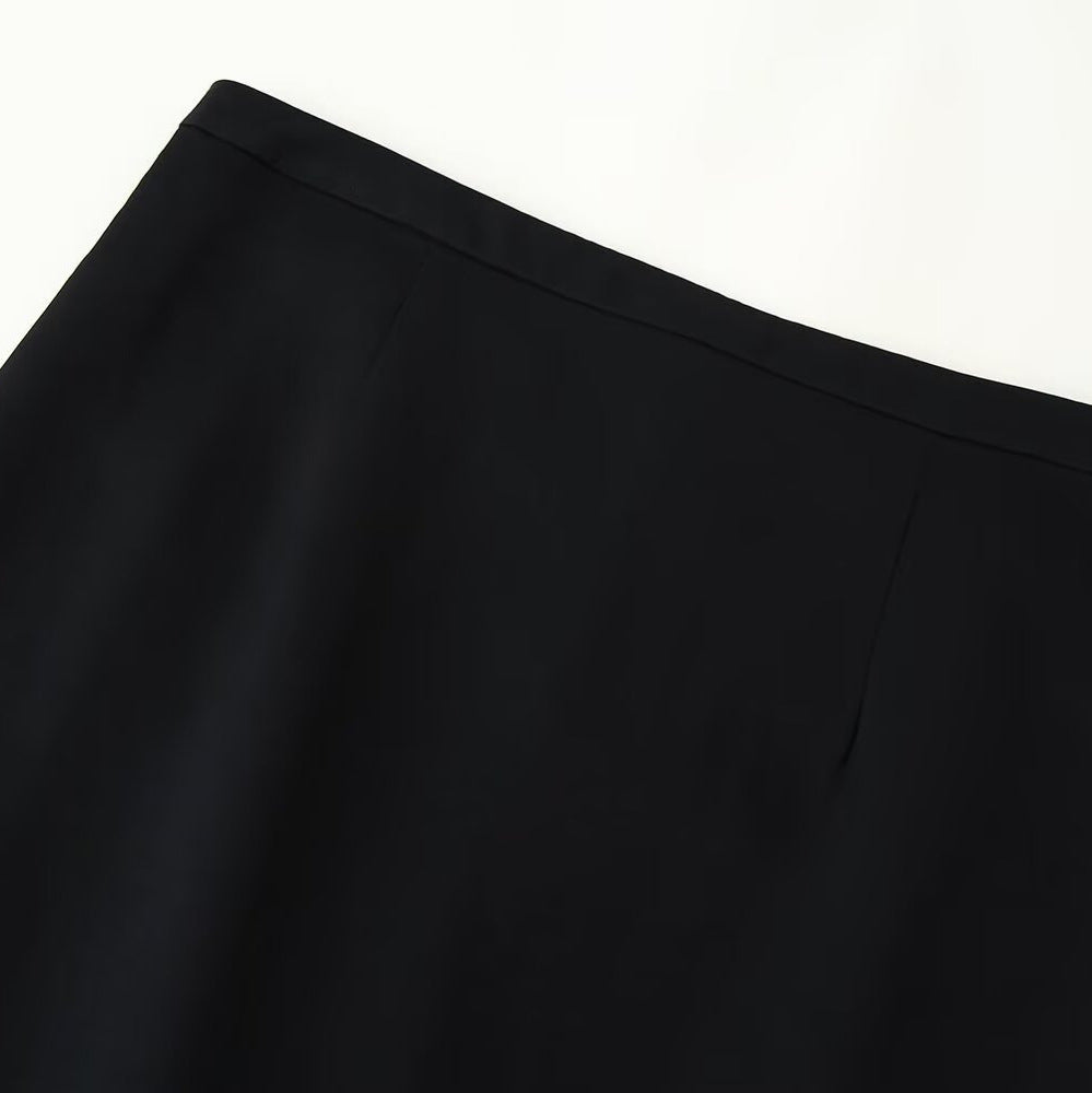 Damen Midirock mit Spitzenbesatz und zartem Unterrock Drune
