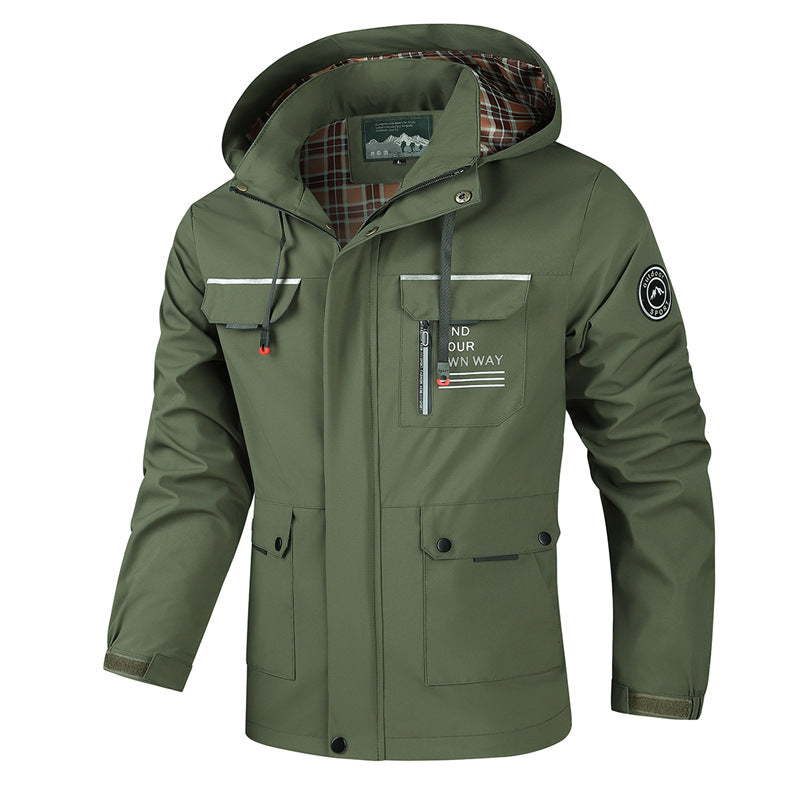 Herren Wetterfeste multifunktionale Jacke Drune
