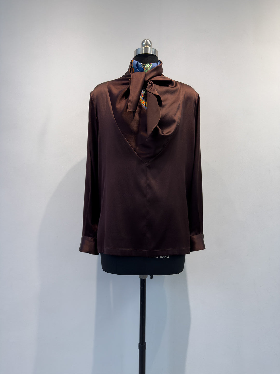 Damen Elegante Satin Kapuzenbluse Drune