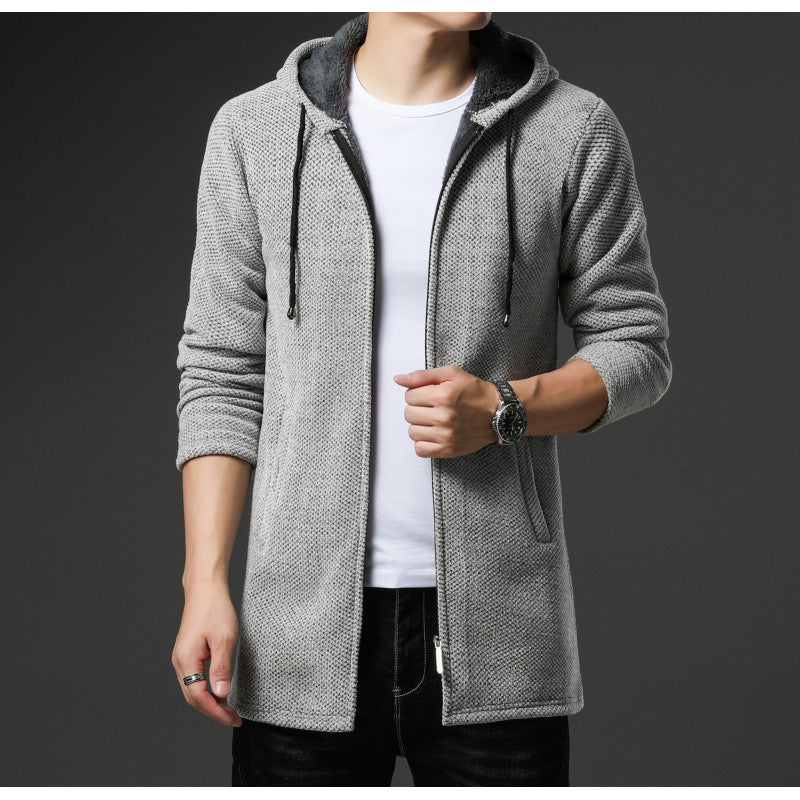 Herren urbane Freizeitjacke mit Kapuze Drune