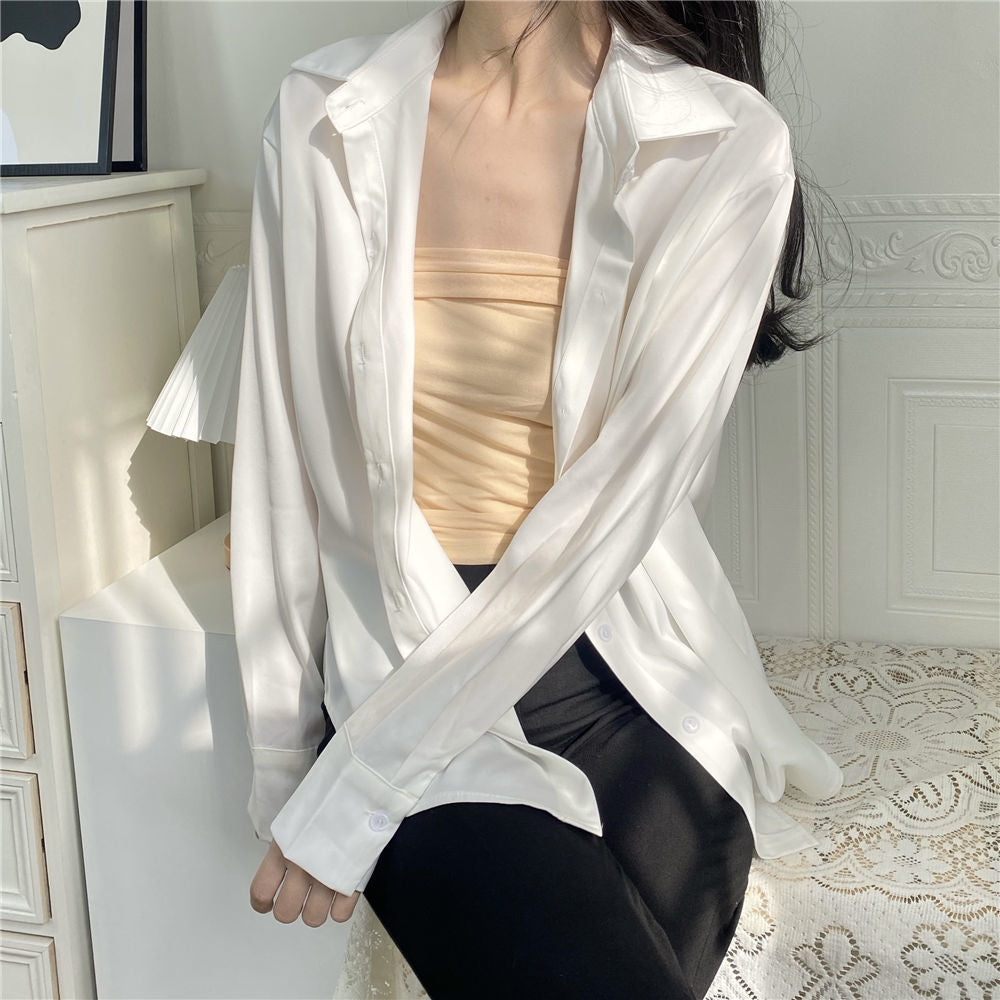 Damen Elegante und fließende Bluse Drune