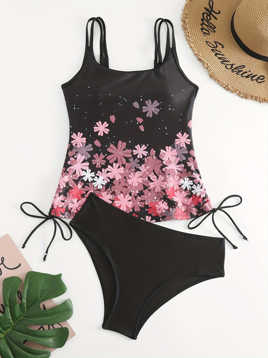 Damen Sport Tankini mit verstellbaren Trägern Drune