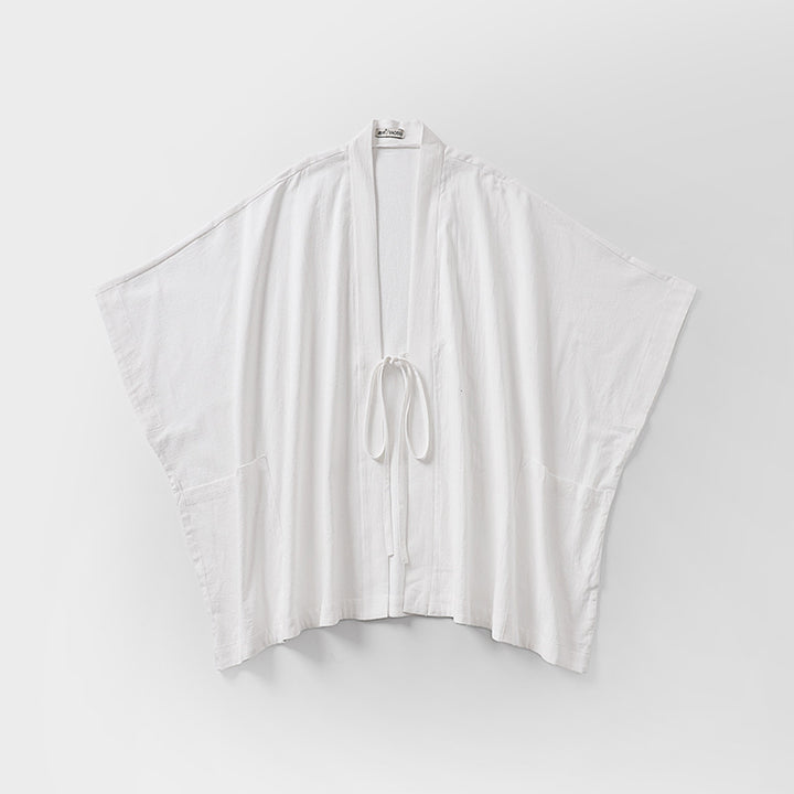 Damen Oversize Kimono-Cardigan mit Bindegürtel und Eingrifftaschen Drune
