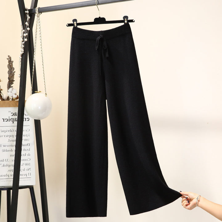 Damen Weite Strickhose Drune