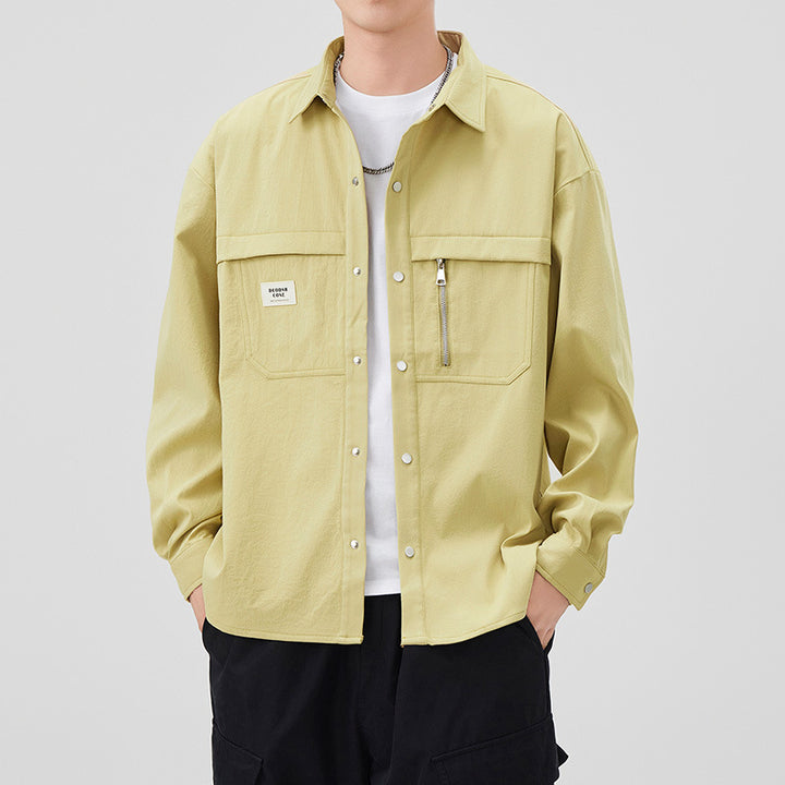 Herren Modische Utility-Jacke mit praktischen Taschen Drune