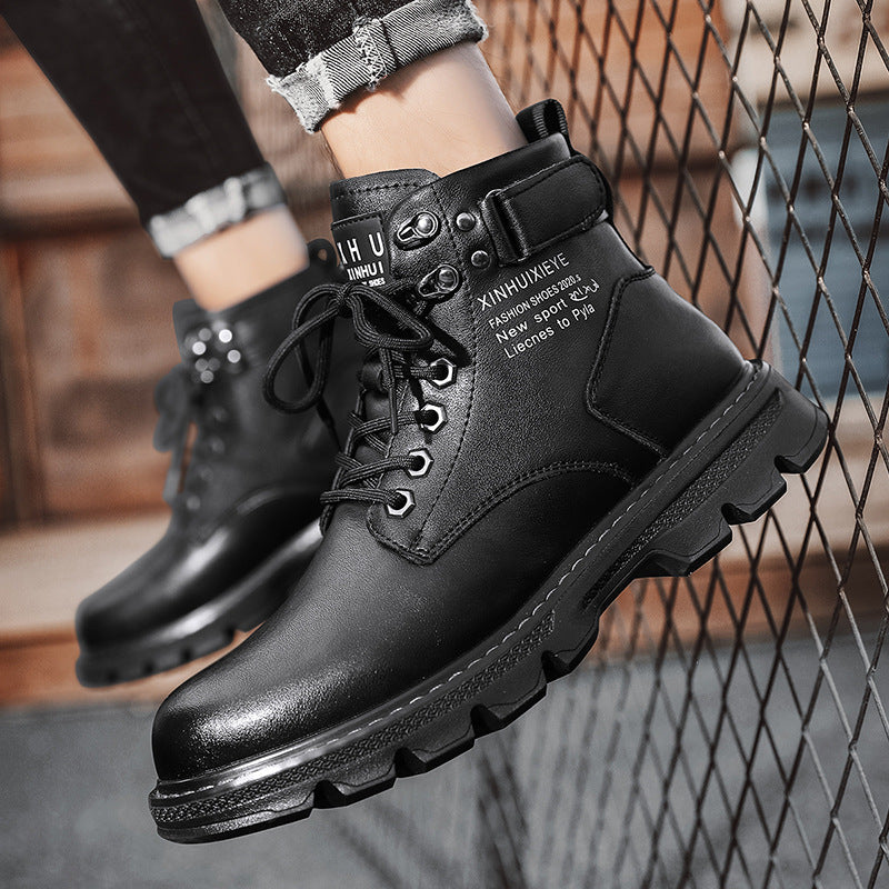 Herren robuste Schnürstiefel mit dämpfender Sohle Drune