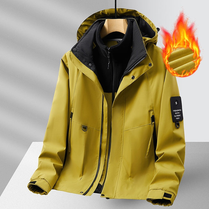 Herren Fleecejacke mit hohem Kragen Drune