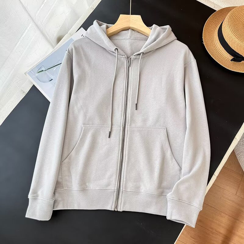 Damen sportlicher Zip-Hoodie mit praktischen Kängurutaschen Drune