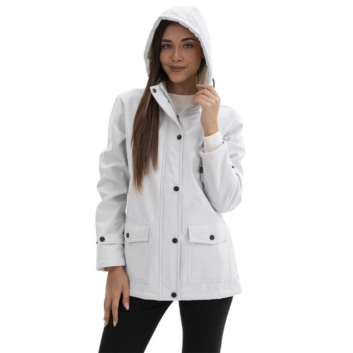 Damen Funktionale Winterjacke mit Fleece-Futter und Kapuze Drune