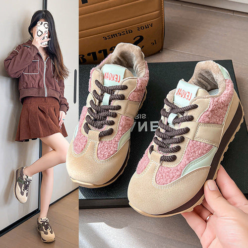 Damen Sneakers mit kuscheligem Futter und sportlichem Design Drune