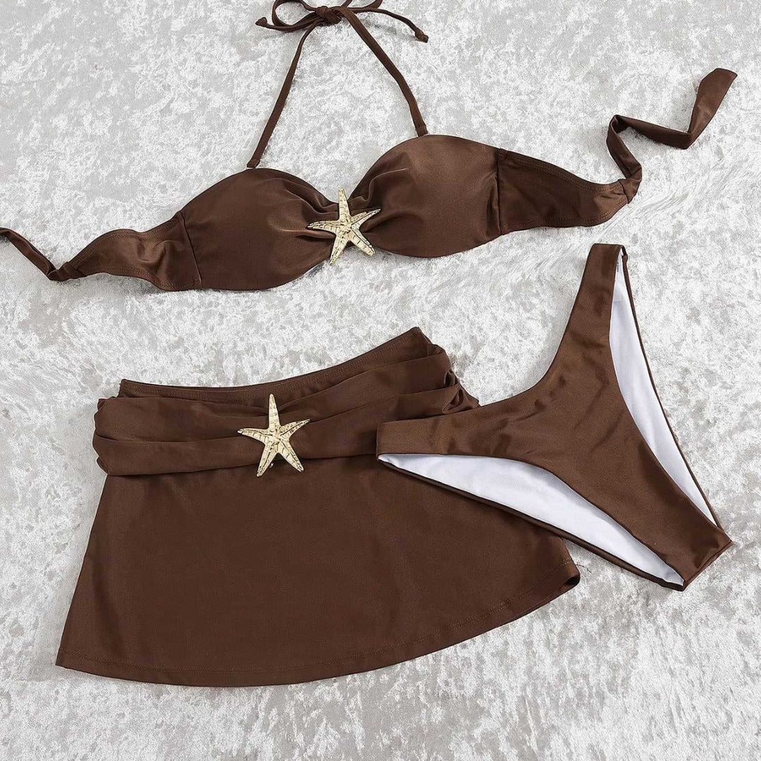 Damen Bikini-Set mit luxuriösem Sternenakzent Drune