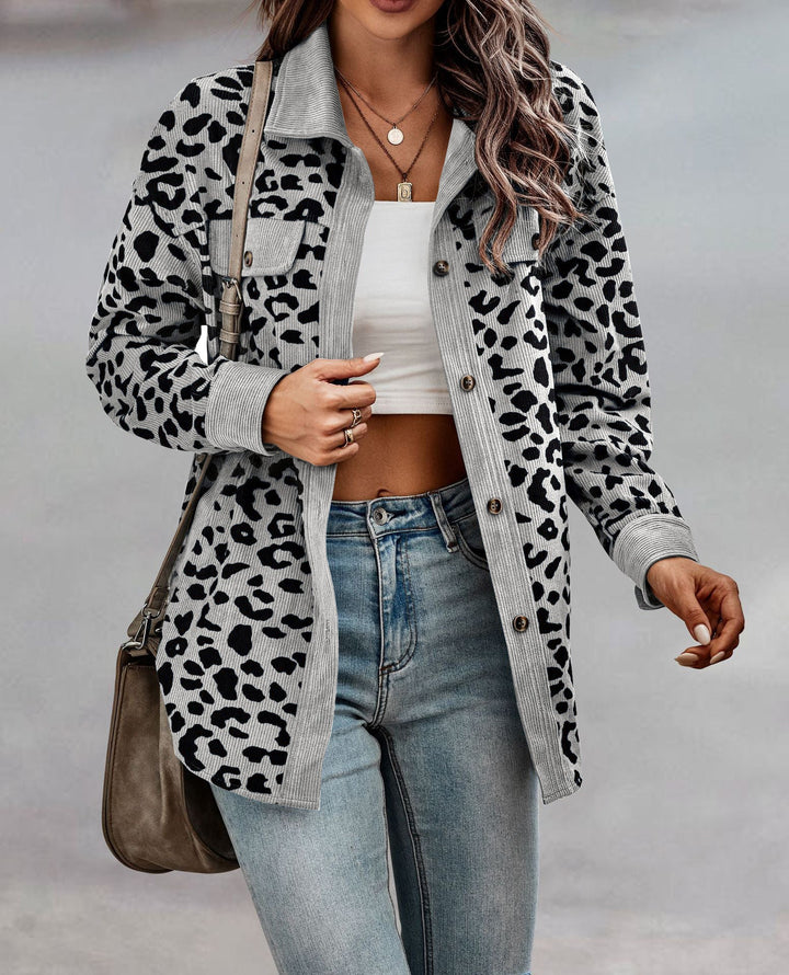 Damen lässige und modische Karo-Jacke Drune