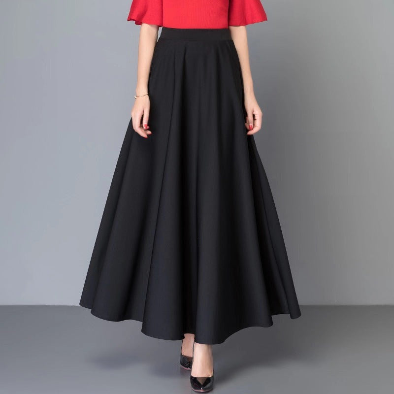 Damen Maxirock mit eleganter A-Linien-Silhouette und voluminösem Schnitt Drune