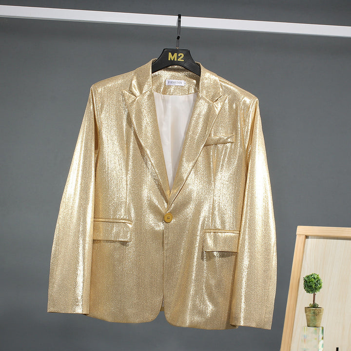 Herren schimmernder Blazer mit luxuriösem Obermaterial und klassischem Schnitt Drune