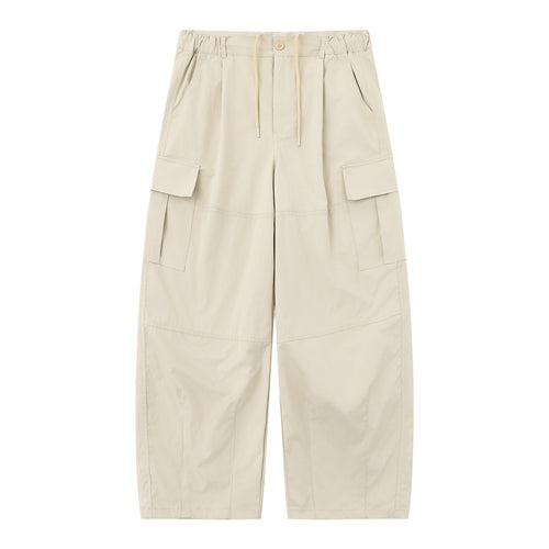 Herren Cargo-Caprihose mit elastischem Bund, Tunnelzug und Utility‑Taschen Drune