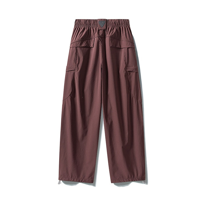 Herren Tech-Cargo-Hose aus wind- und wasserabweisendem Nylon mit elastischem Bund & Multifunktionstaschen Drune