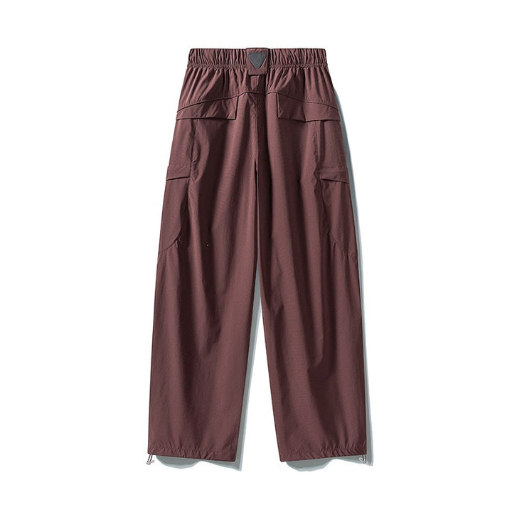 Herren Tech-Cargo-Hose aus wind- und wasserabweisendem Nylon mit elastischem Bund & Multifunktionstaschen Drune