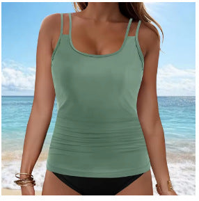 Damen Tankini-Oberteil mit modischem Rüschendesign Drune