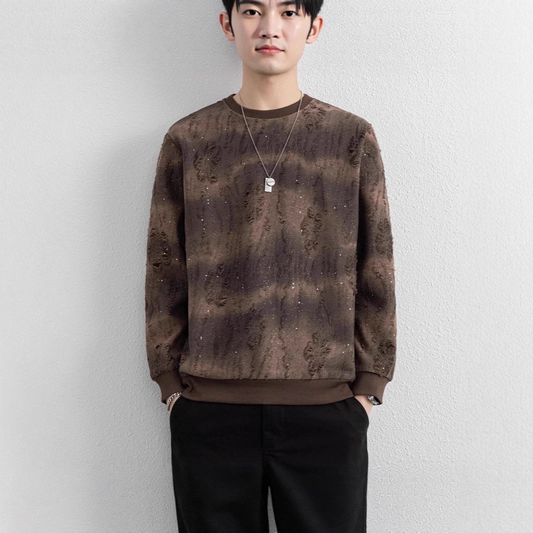 Herren Urbaner Sweatshirt mit funkelndem Design Drune