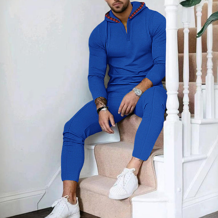 Herren Sportlicher Freizeitanzug mit modernem Kragen und praktischen Taschen Drune
