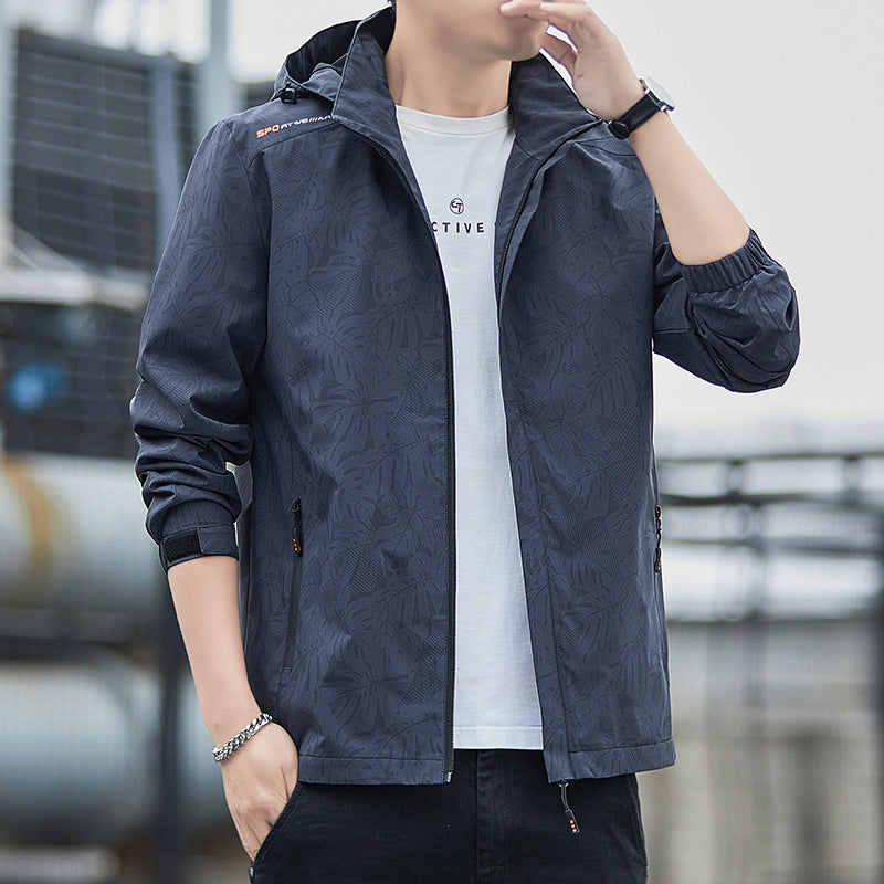 Herren Sportliche Übergangsjacke mit praktischem Kapuzendesign Drune