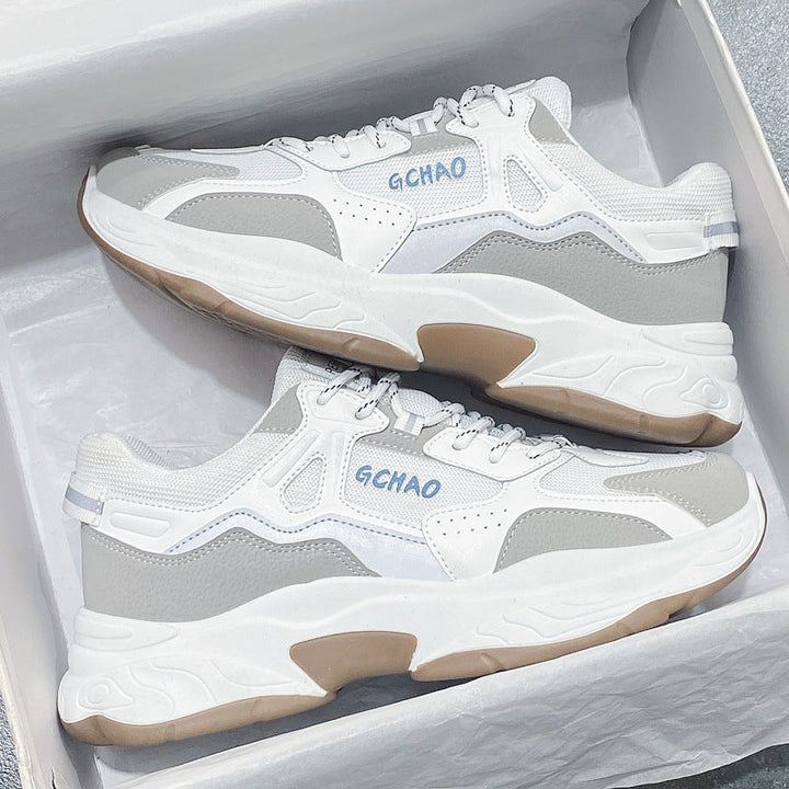 Damen Sportliche Sneakers mit gepolsterter Sohle und atmungsaktiver Oberkante Drune