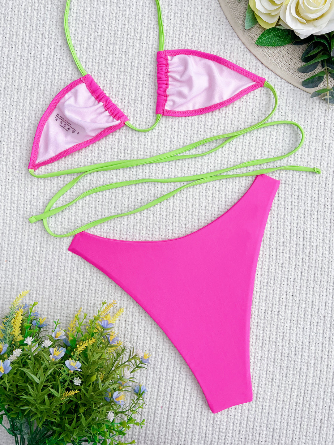 Damen Triangel-Bikini mit modischen Ringdetails Drune