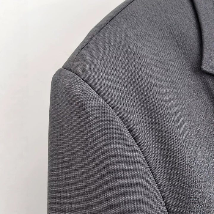 Damen Kurze Jacke mit Stehkragen, dekorativen Froschverschlüssen und boxy Schnitt Drune