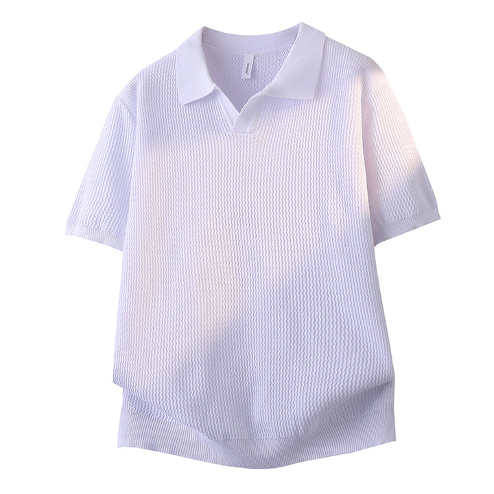 Damen Kurzarm Poloshirt mit strukturiertem Design Drune