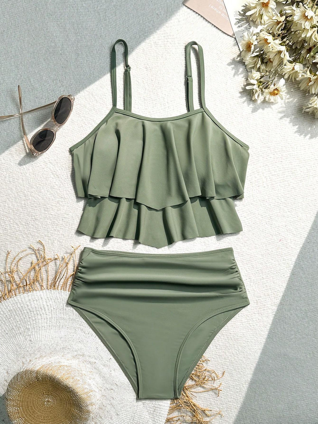 Damen Bikini-Set mit voluminösem Rüschendesign Drune
