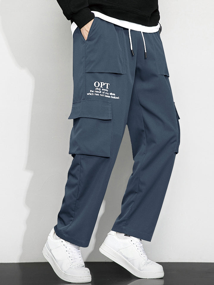 Herren Cargo-Hose mit praktischen Taschen und elastischem Bund Drune