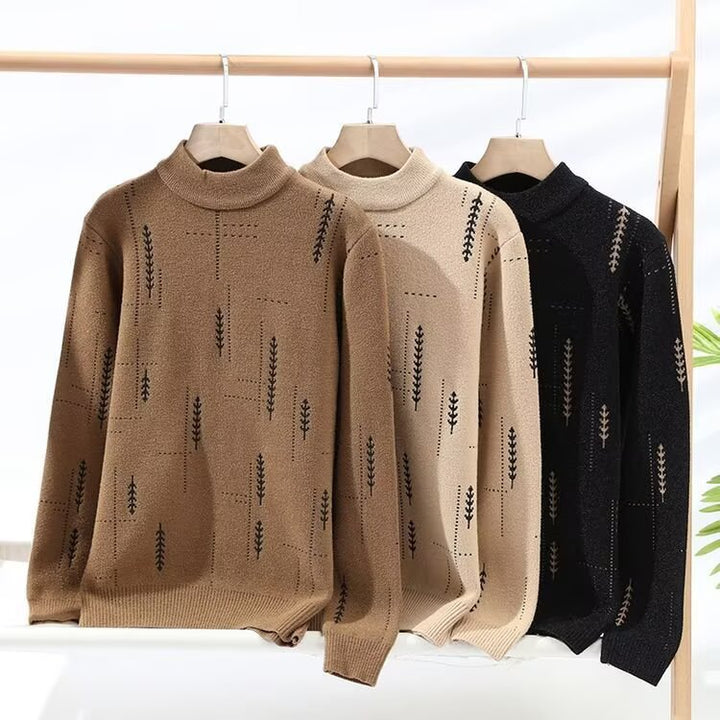 Damen Modischer Strickpullover mit floraler Applikation Drune