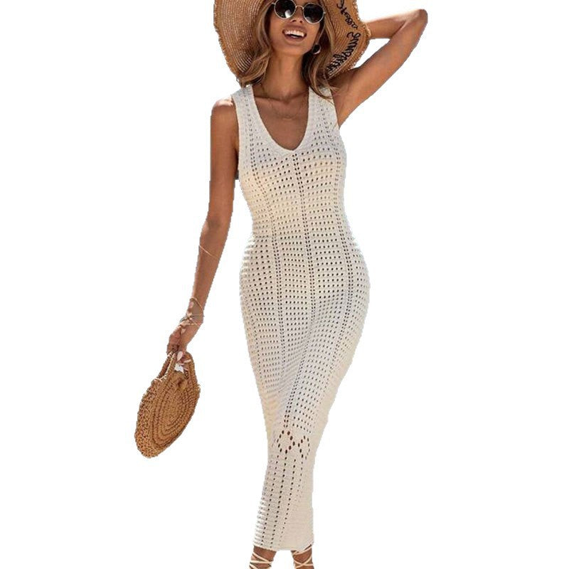 Damen modisches Häkel-Strandkleid Drune