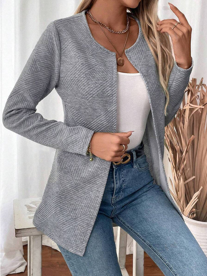 Damen Strickjacke mit Schlanker Passform – Minimalistischer & Eleganter Pendlerstil