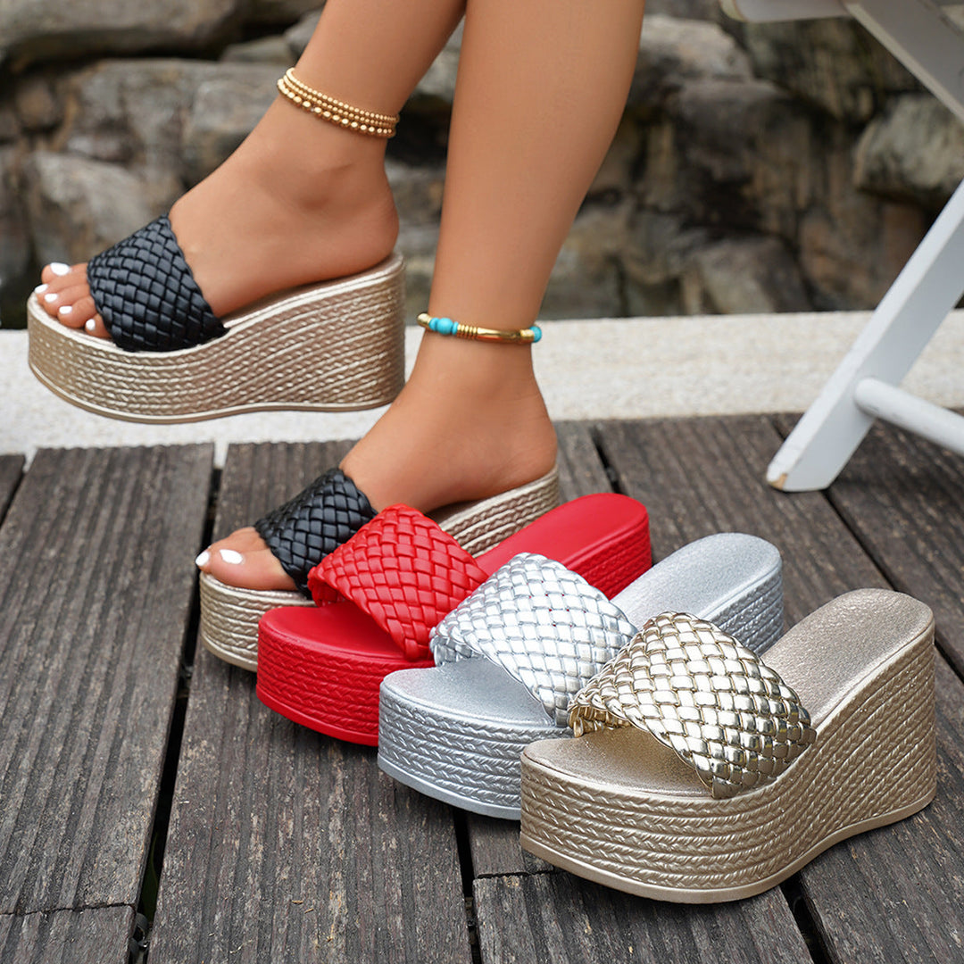 Damen Plateau Sandalen Drune