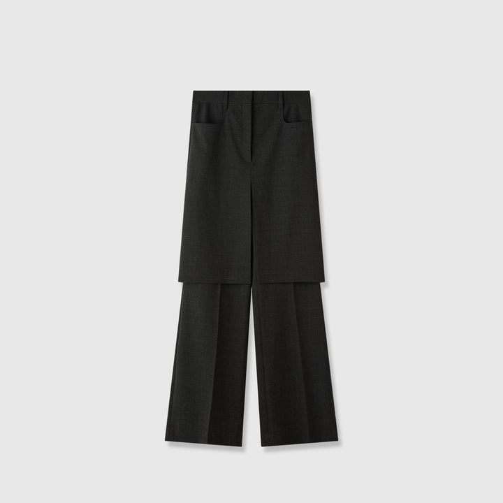 Damen elegante weite Anzughose mit innovativem Design Drune