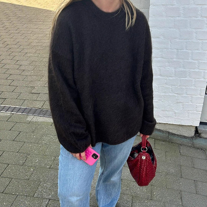 Damen Denim-Midirock mit hoher Taille, Frontschlitz und geradem Schnitt Drune