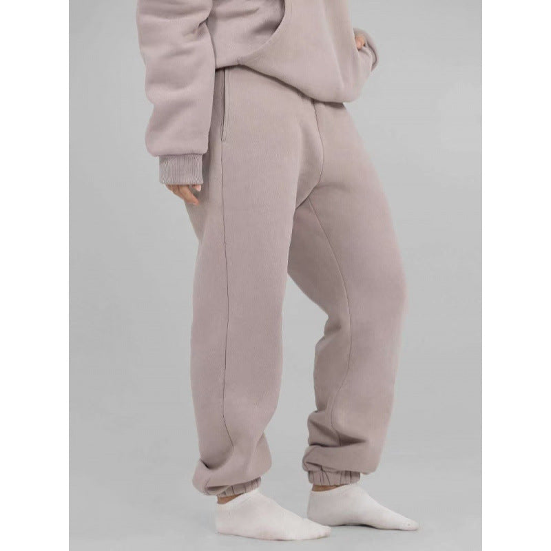 Damen nan oversized Kapuzenpullover mit Kängurutasche und weichem Fleece-Innenfutter Drune