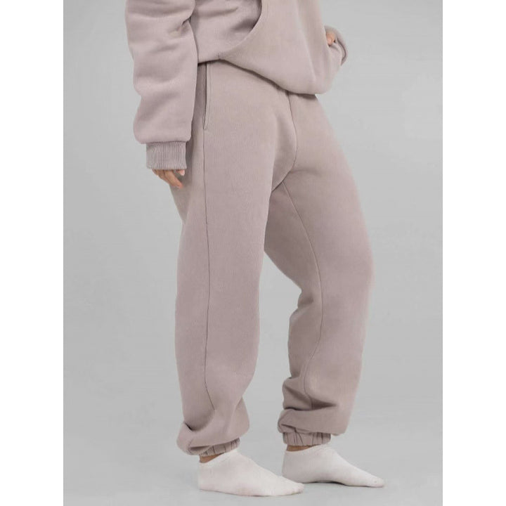 Damen nan oversized Kapuzenpullover mit Kängurutasche und weichem Fleece-Innenfutter Drune