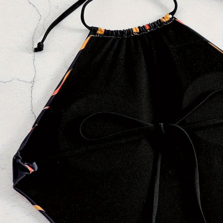 Damen Badeanzug mit feurigen Motiven Drune
