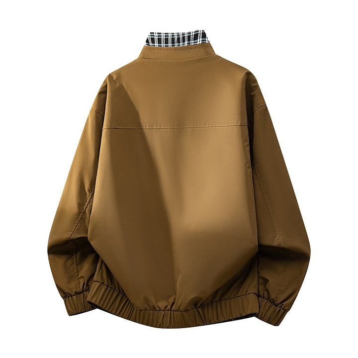 Herren Bequeme Übergangsjacke mit kariertem Innenfutter Drune