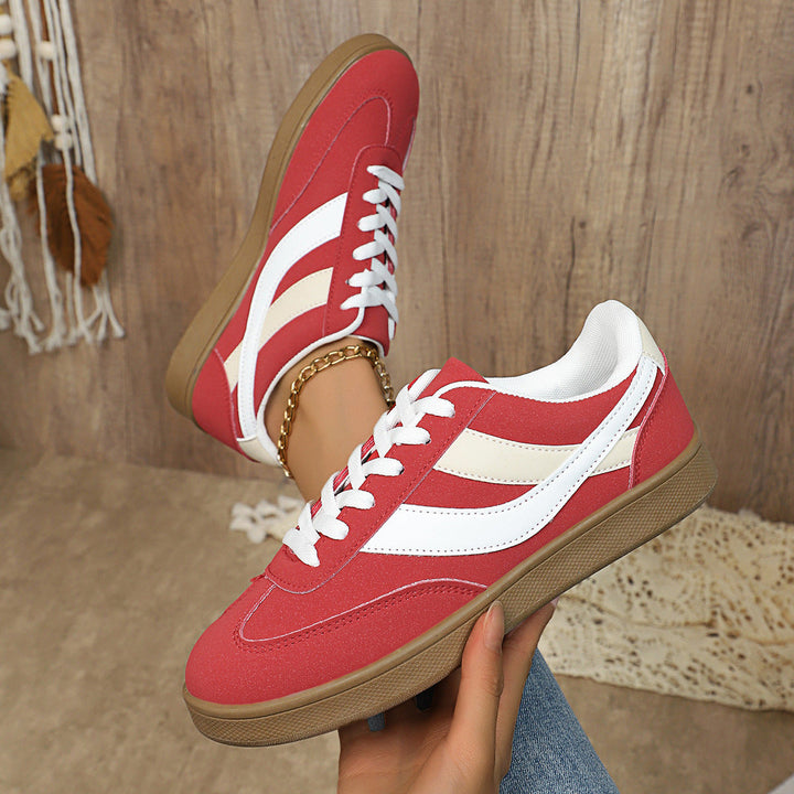 Damen Sportliche Sneakers mit atmungsaktivem Textil-Obermaterial und rutschfester Sohle Drune