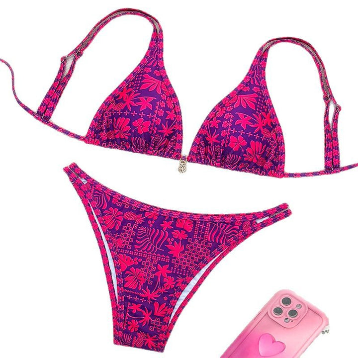 Damen Triangel-Bikini-Set mit verstellbaren Trägern Drune