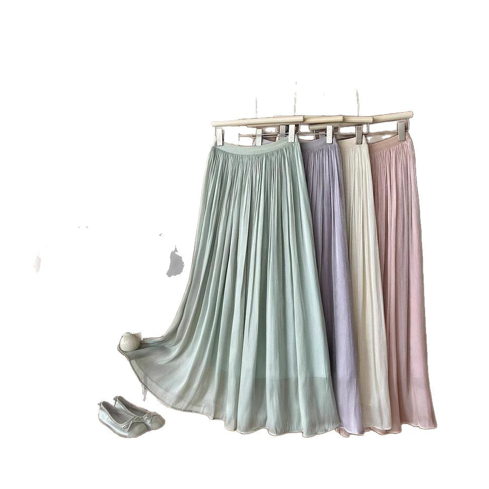 Damen plissiertes Maxikleid Drune