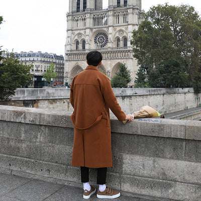 Herren modischer Überzieher mit praktischen Taschen Drune
